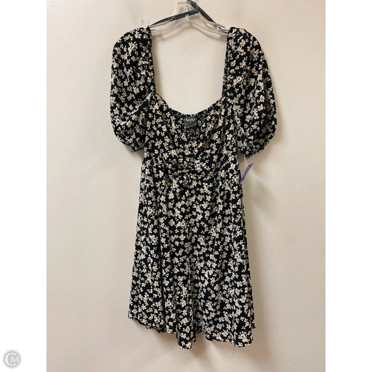 Dress Casual Short By Arula In Black & Yellow, Size: 2x