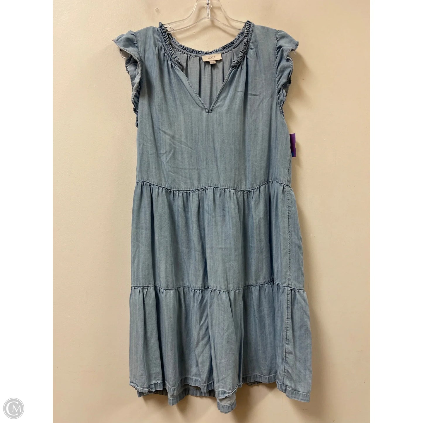 Dress Casual Short By Loft In Blue, Size: M