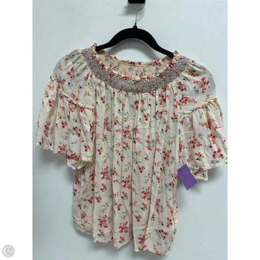 Top Short Sleeve By Clothes Mentor In Floral Print, Size: Xs