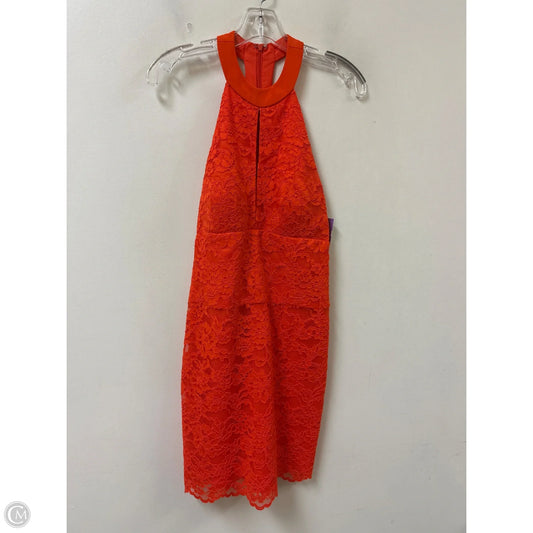 Dress Casual Short By Nicole By Nicole Miller In Orange, Size: S