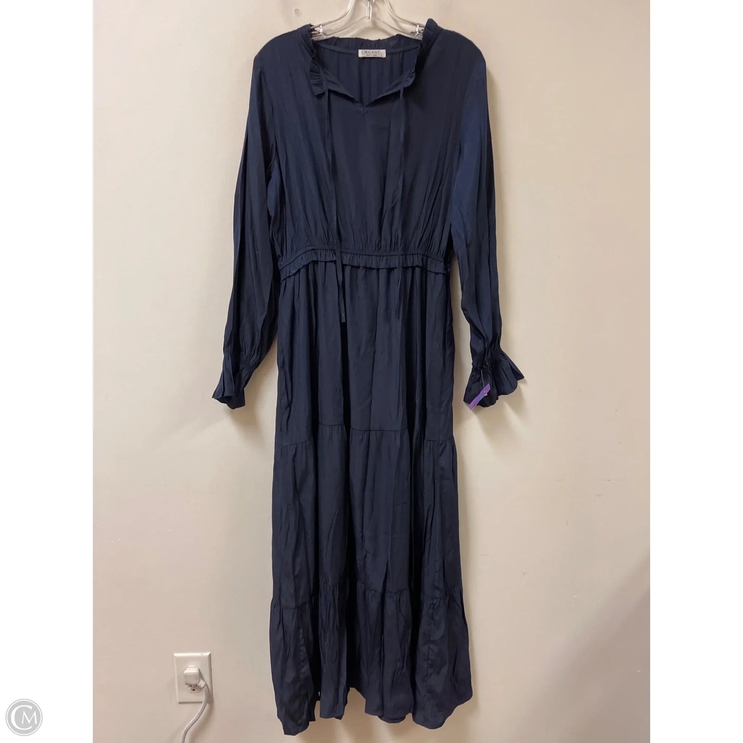 Dress Casual Maxi By Clothes Mentor In Navy, Size: L