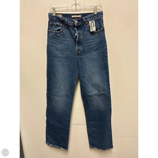 Jeans Straight By Levis In Blue Denim, Size: 6