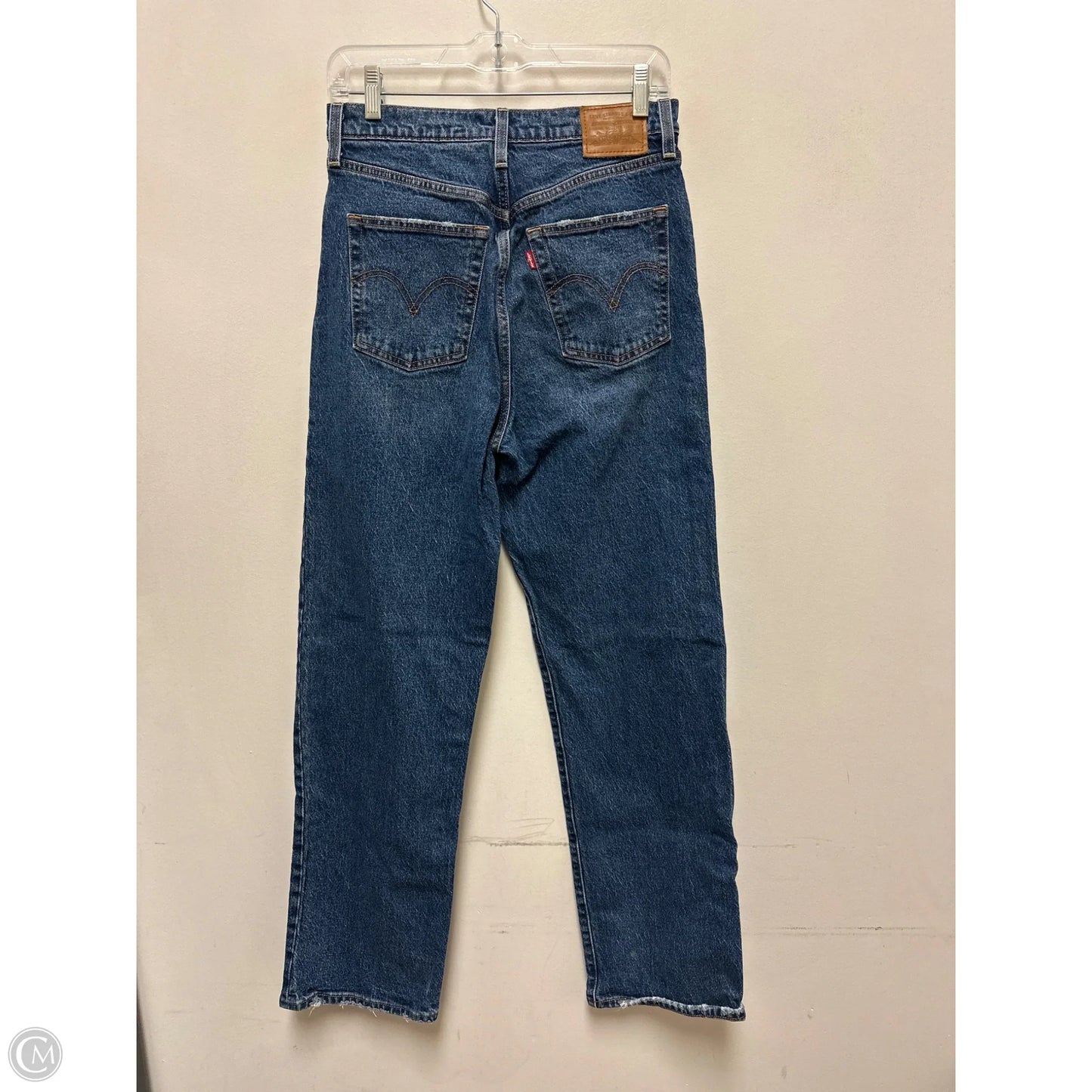 Jeans Straight By Levis In Blue Denim, Size: 6