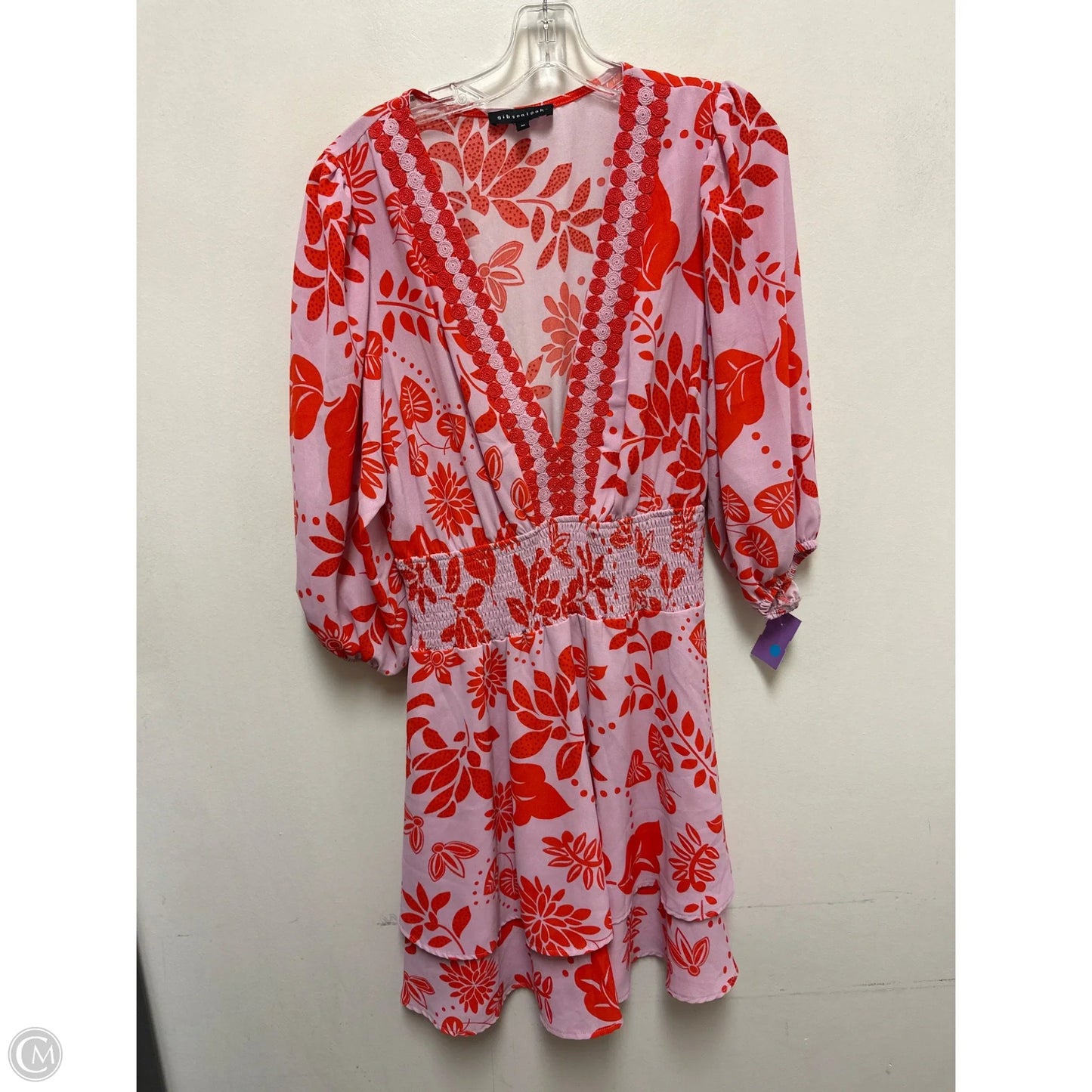 Dress Casual Short By Clothes Mentor In Purple & Red, Size: M