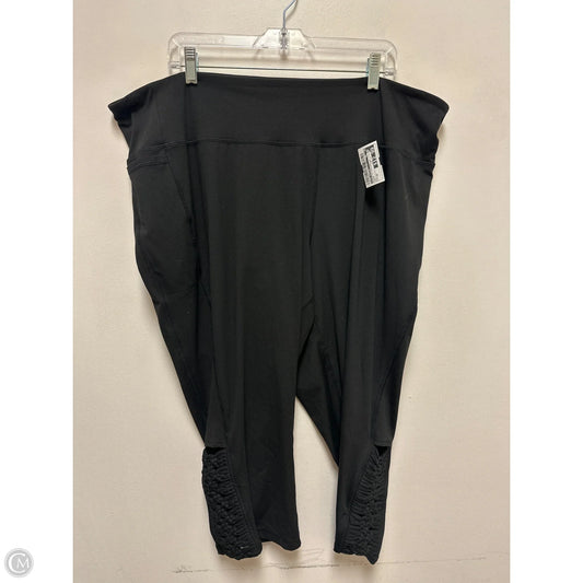 Athletic Leggings By Livi Active In Black, Size: 4x