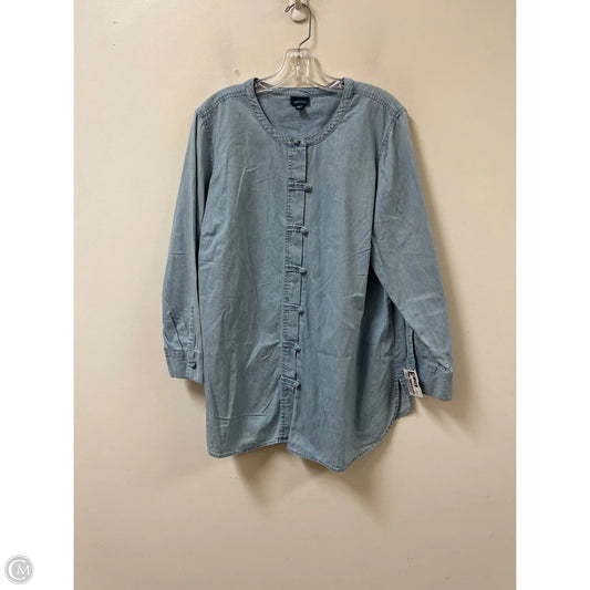 Tunic Long Sleeve By J. Jill In Blue, Size: Xl