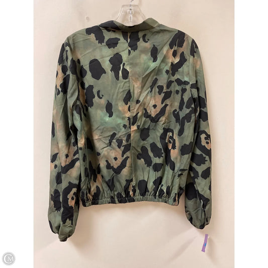 Top Long Sleeve By Clothes Mentor In Black & Green, Size: M