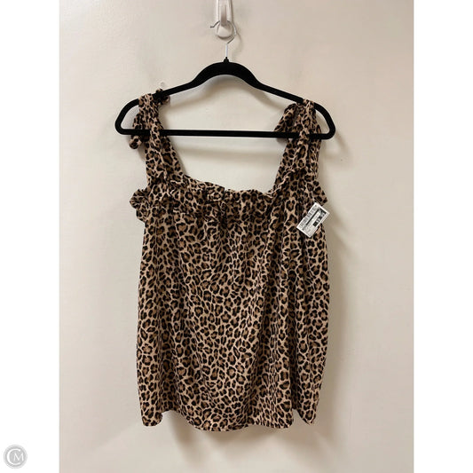 Top Sleeveless By Entro In Animal Print, Size: M