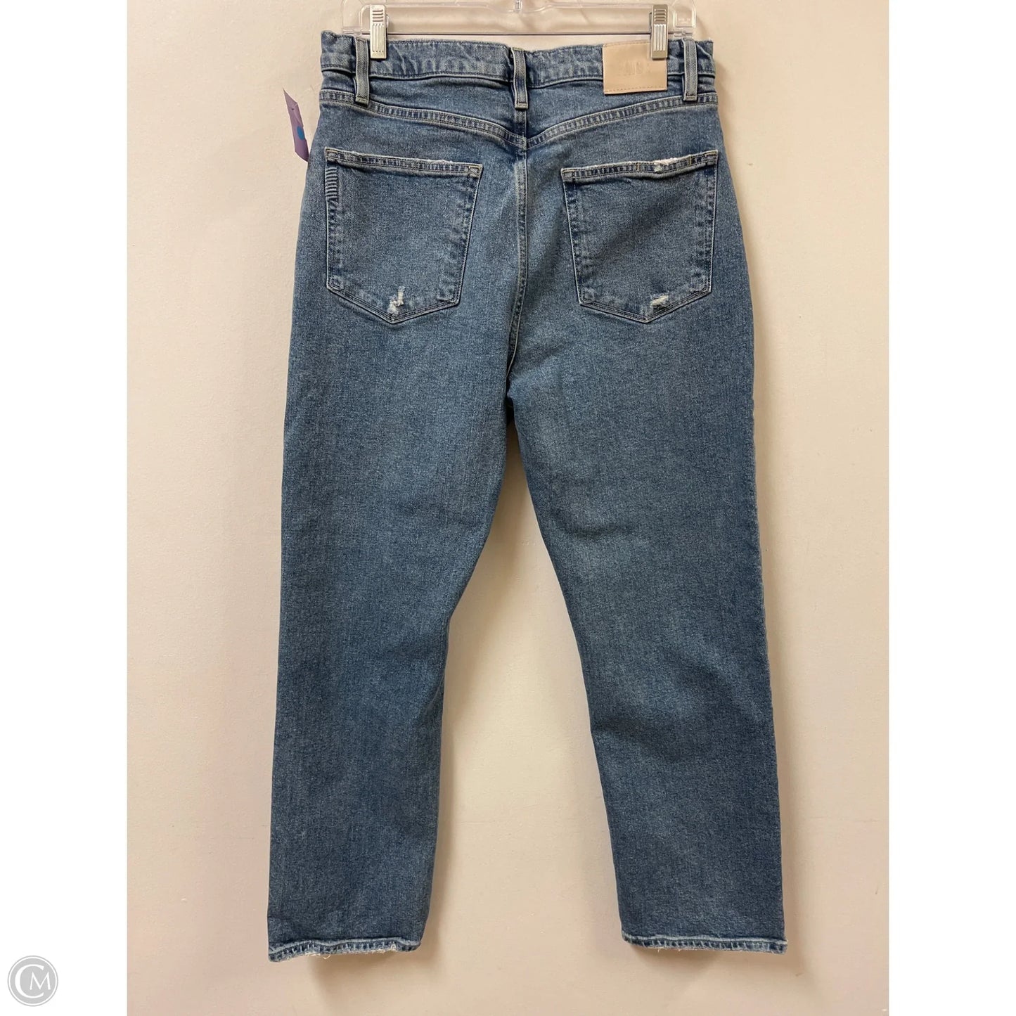 Jeans Straight By Paige In Blue Denim, Size: 10