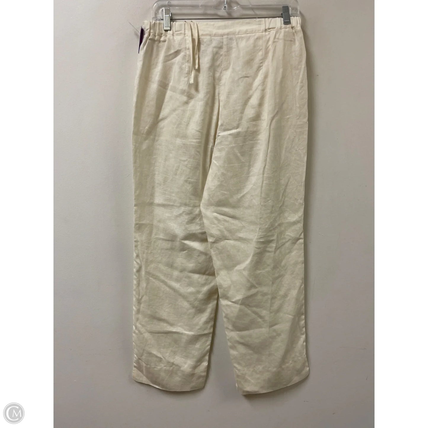 Pants Linen By Liz Claiborne In Cream, Size: 8