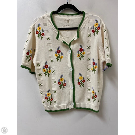 Sweater Short Sleeve By Jodifl In Cream, Size: M