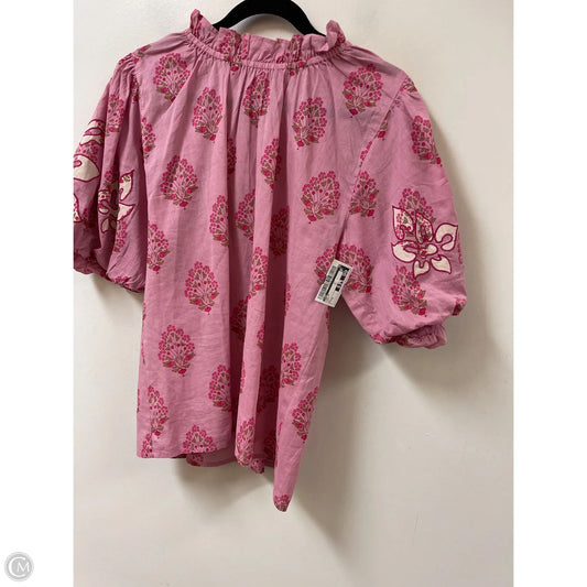 Top Short Sleeve By Thml In Pink, Size: M