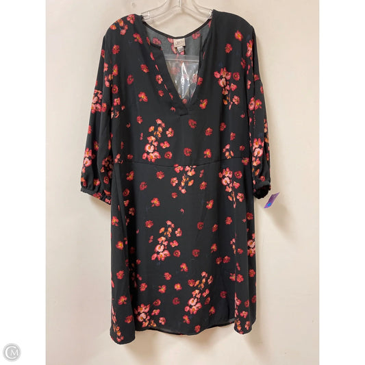 Dress Casual Short By A New Day In Black & Pink, Size: L