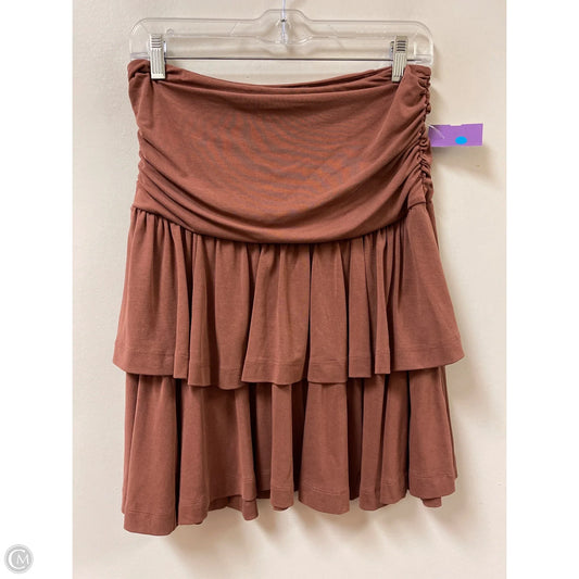 Skirt Mini & Short By Maeve In Brown, Size: 8