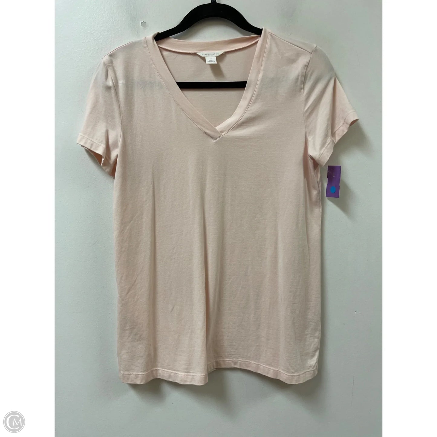 Top Short Sleeve By Caslon In Pink, Size: S