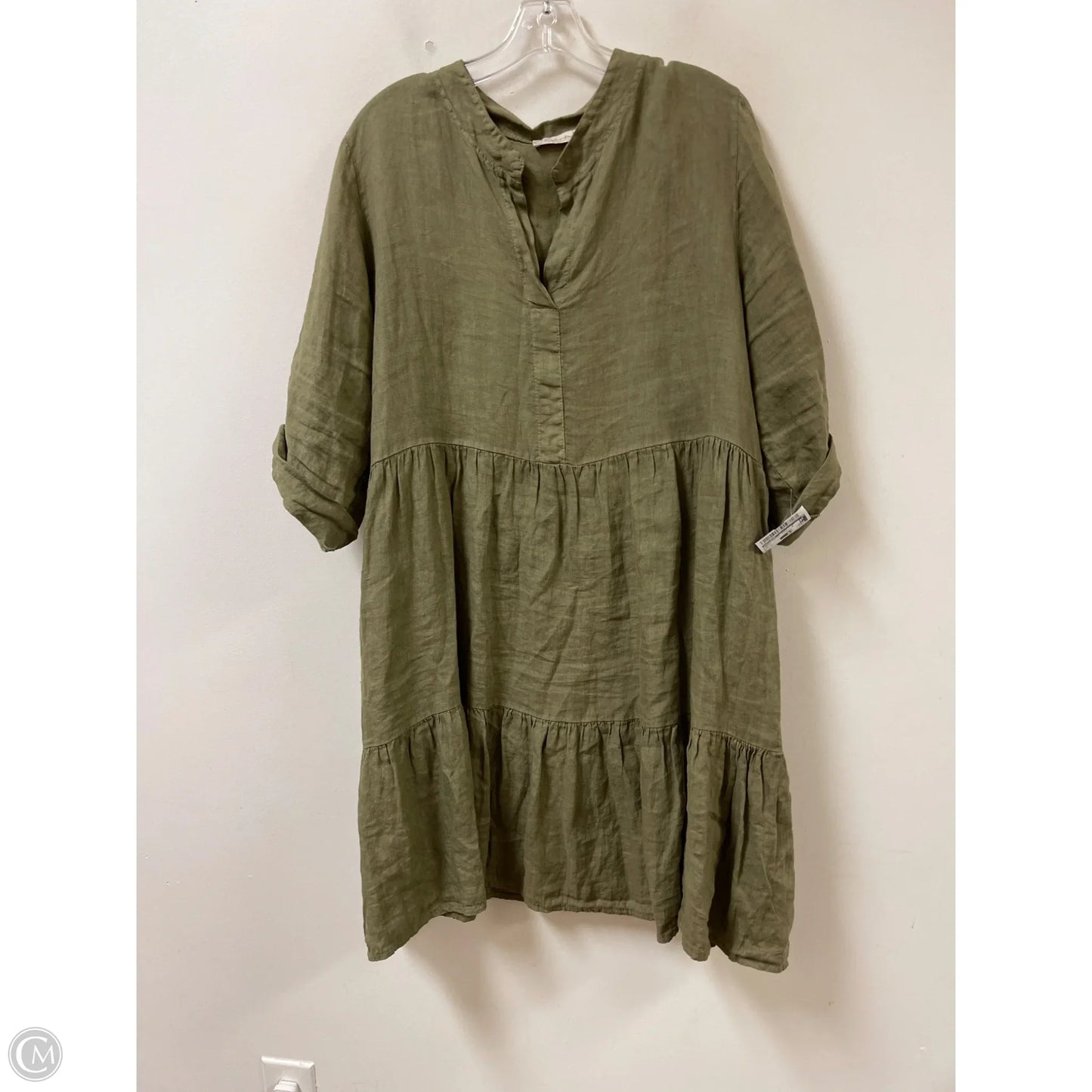 Dress Casual Midi By Bellamie In Green, Size: Xl