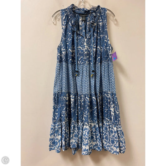 Dress Casual Short By Chelsea And Theodore In Blue & White, Size: Xl