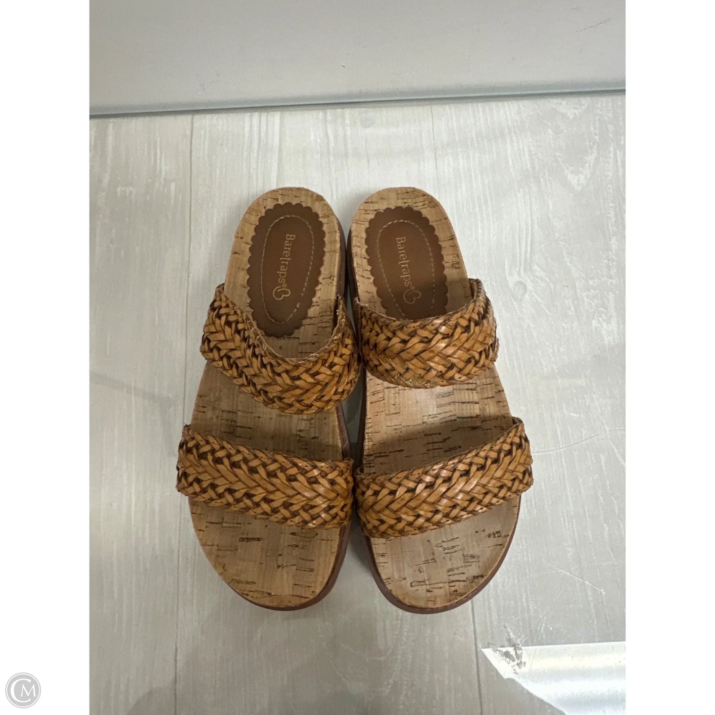 Sandals Flats By Bare Traps In Brown, Size: 6.5