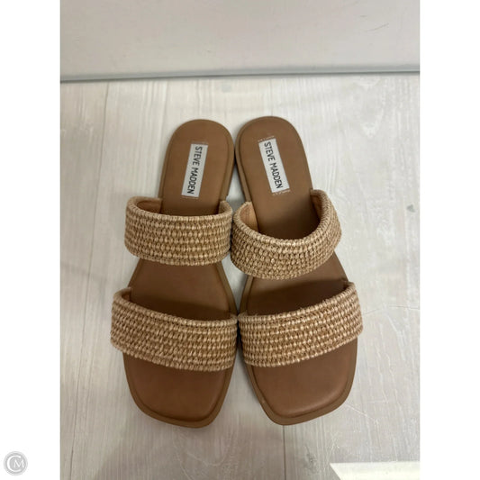 Sandals Flats By Steve Madden In Brown, Size: 9