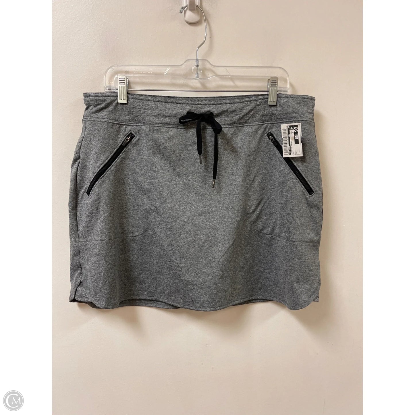 Athletic Skort By Tek Gear In Grey, Size: L
