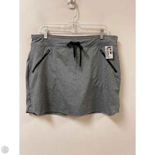 Athletic Skort By Tek Gear In Grey, Size: L