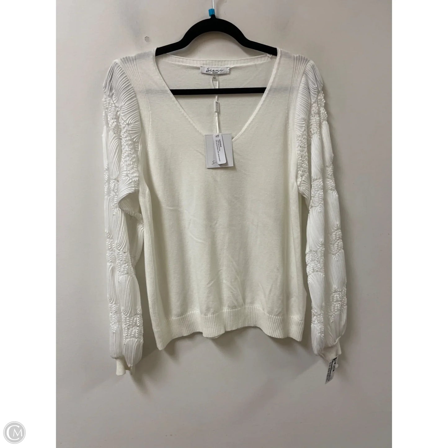 Sweater By Sioni In White, Size: L