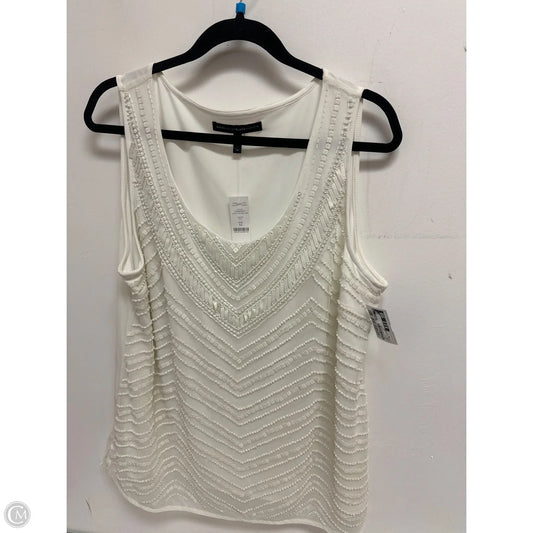 Top Sleeveless By White House Black Market In White, Size: Xl
