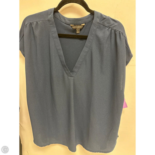 Top Short Sleeve By Banana Republic In Navy, Size: Xl