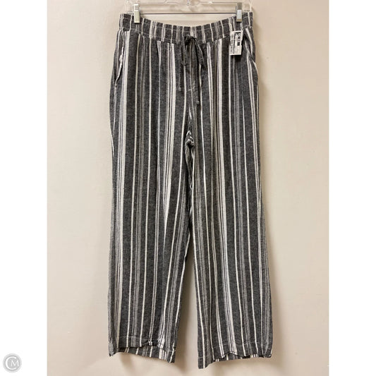 Pants Linen By Briggs In Grey & White, Size: 12