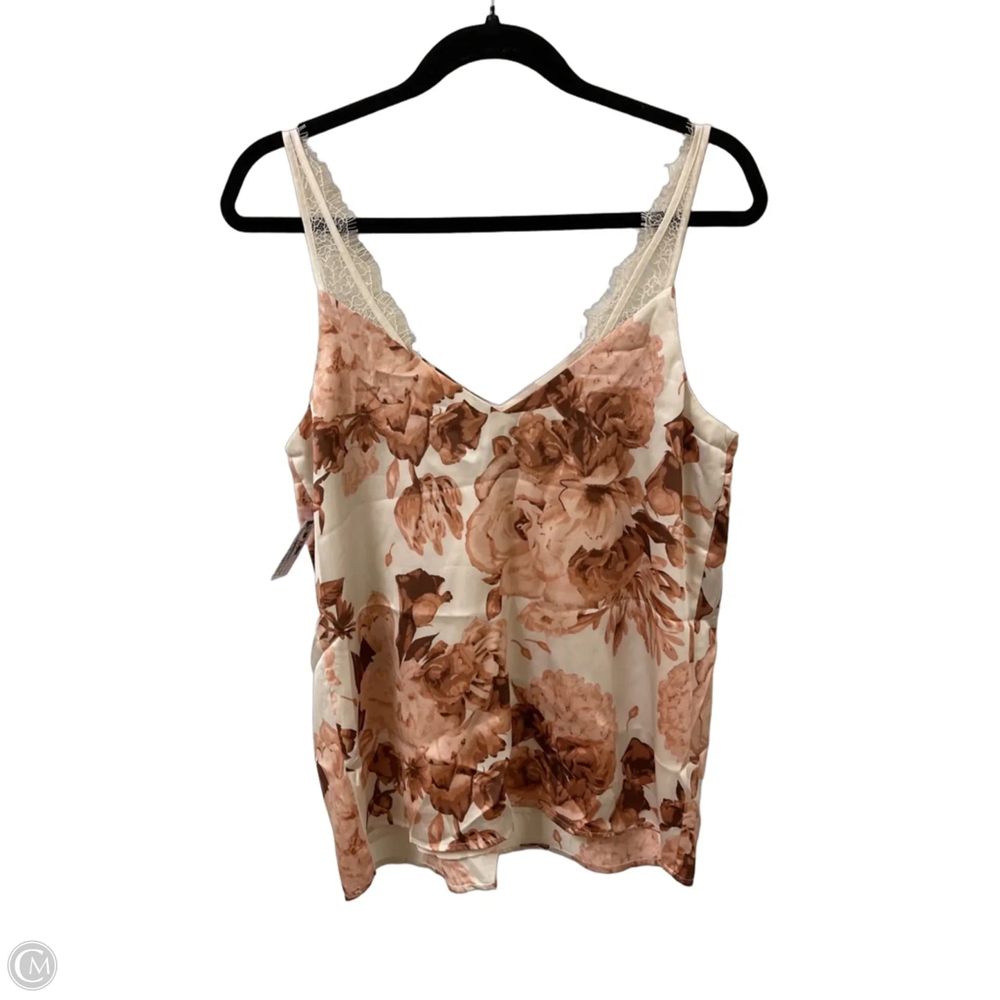 Top Sleeveless By Express In Floral Print, Size: M