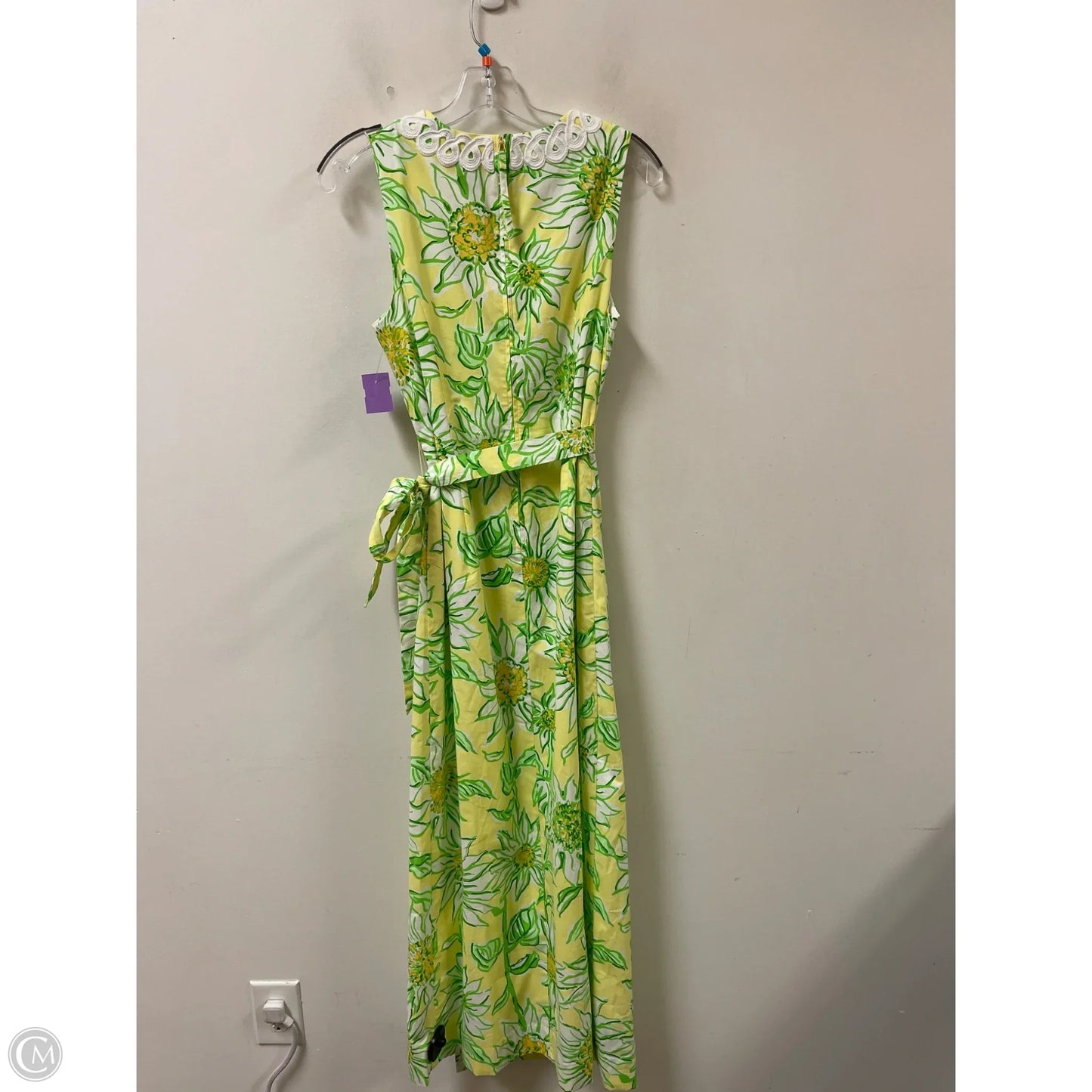 Dress Designer By Lilly Pulitzer In Green & Yellow, Size: S