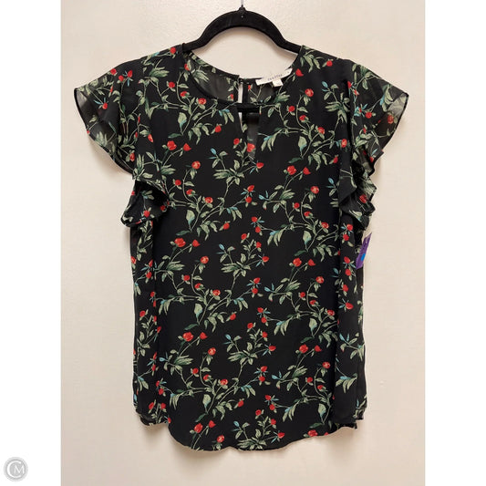 Top Short Sleeve By Clothes Mentor In Black & Red, Size: S