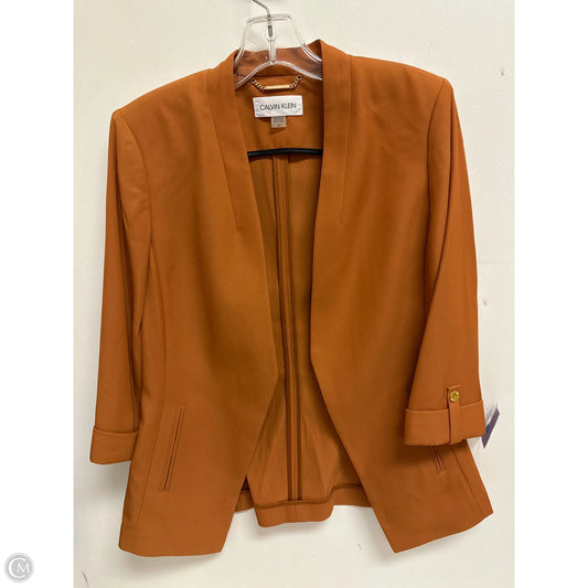 Blazer By Calvin Klein In Brown, Size: S