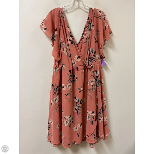 Dress Casual Short By Torrid In Pink, Size: 4x