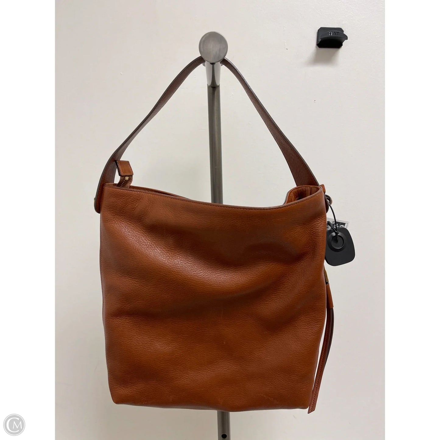 Handbag Leather By Fossil, Size: Large