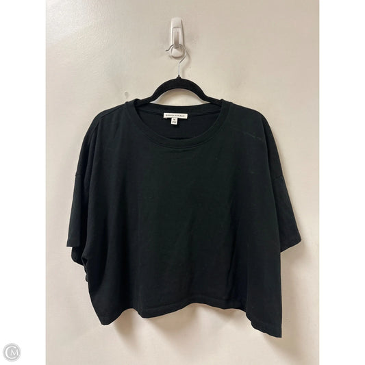 Top Short Sleeve By Banana Republic In Black, Size: M