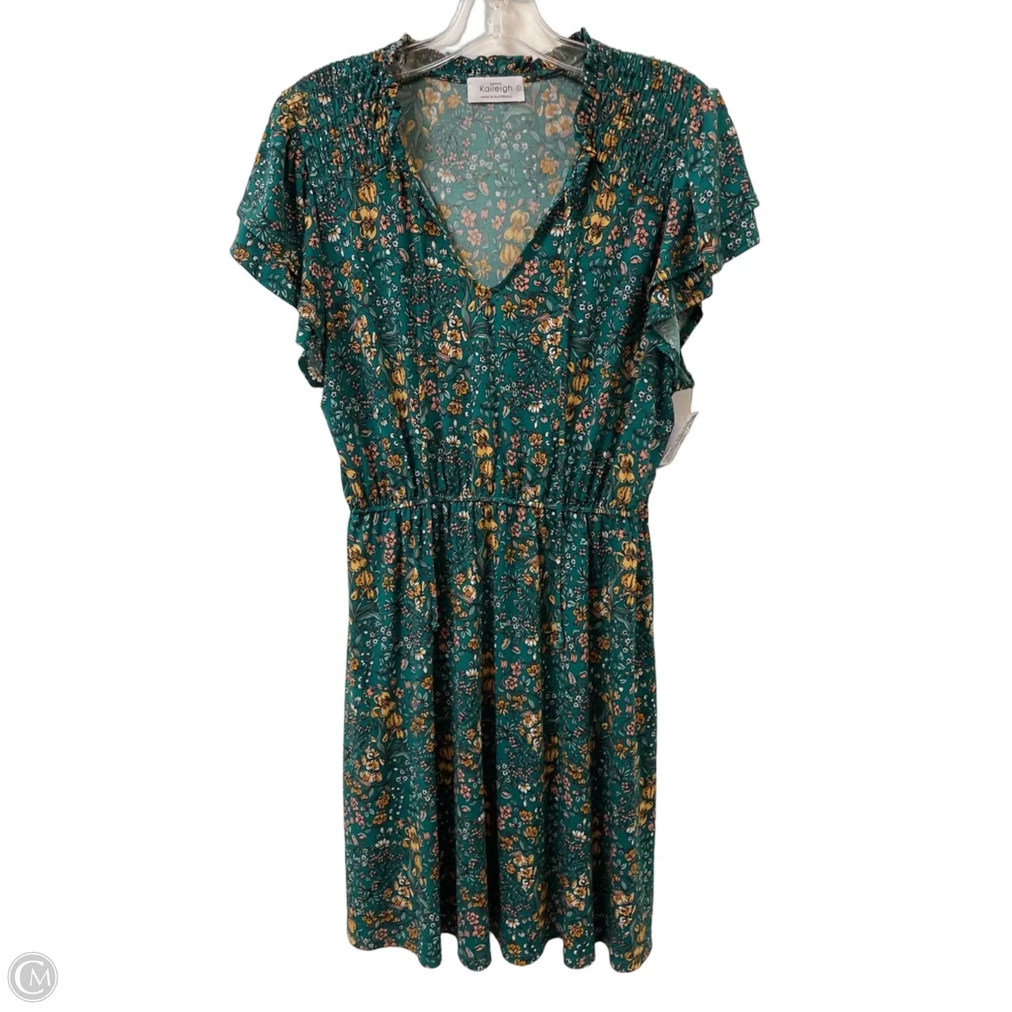 Dress Casual Short By Kaileigh In Green, Size: L
