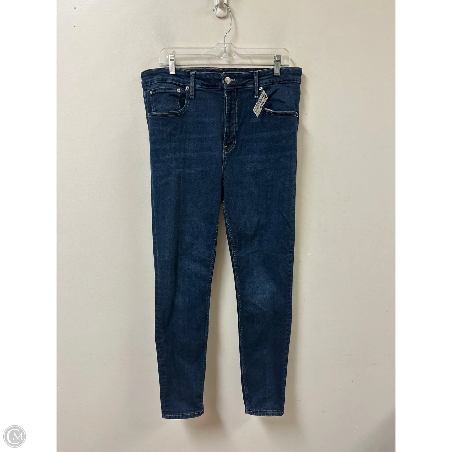 Jeans Skinny By Free Assembly In Blue Denim, Size: 16