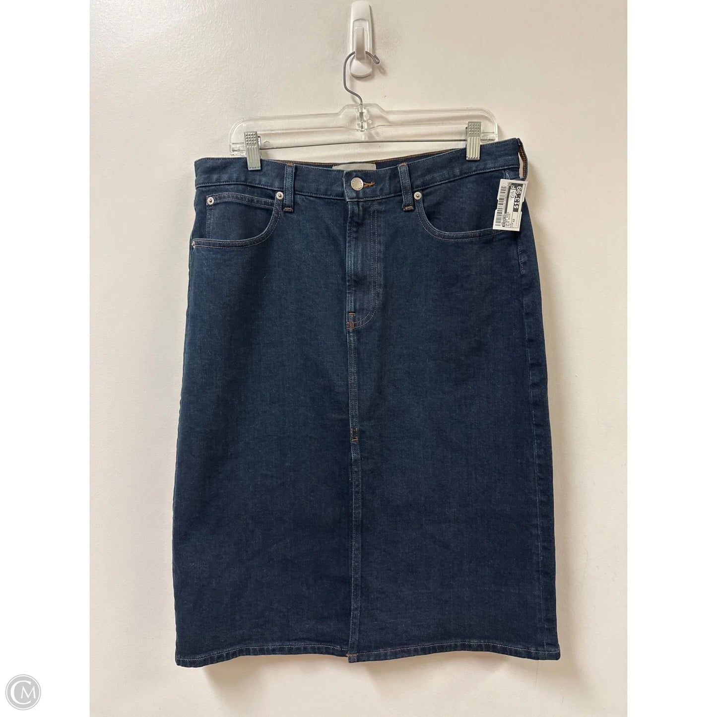 Skirt Midi By Everlane In Blue Denim, Size: 12