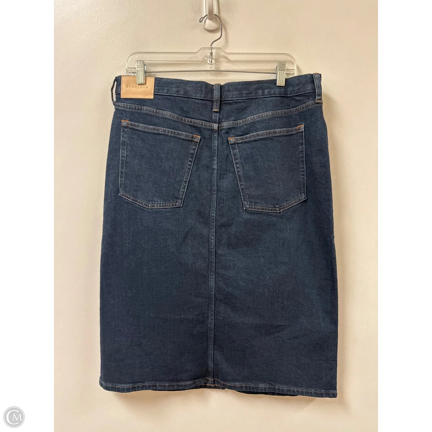 Skirt Midi By Everlane In Blue Denim, Size: 12