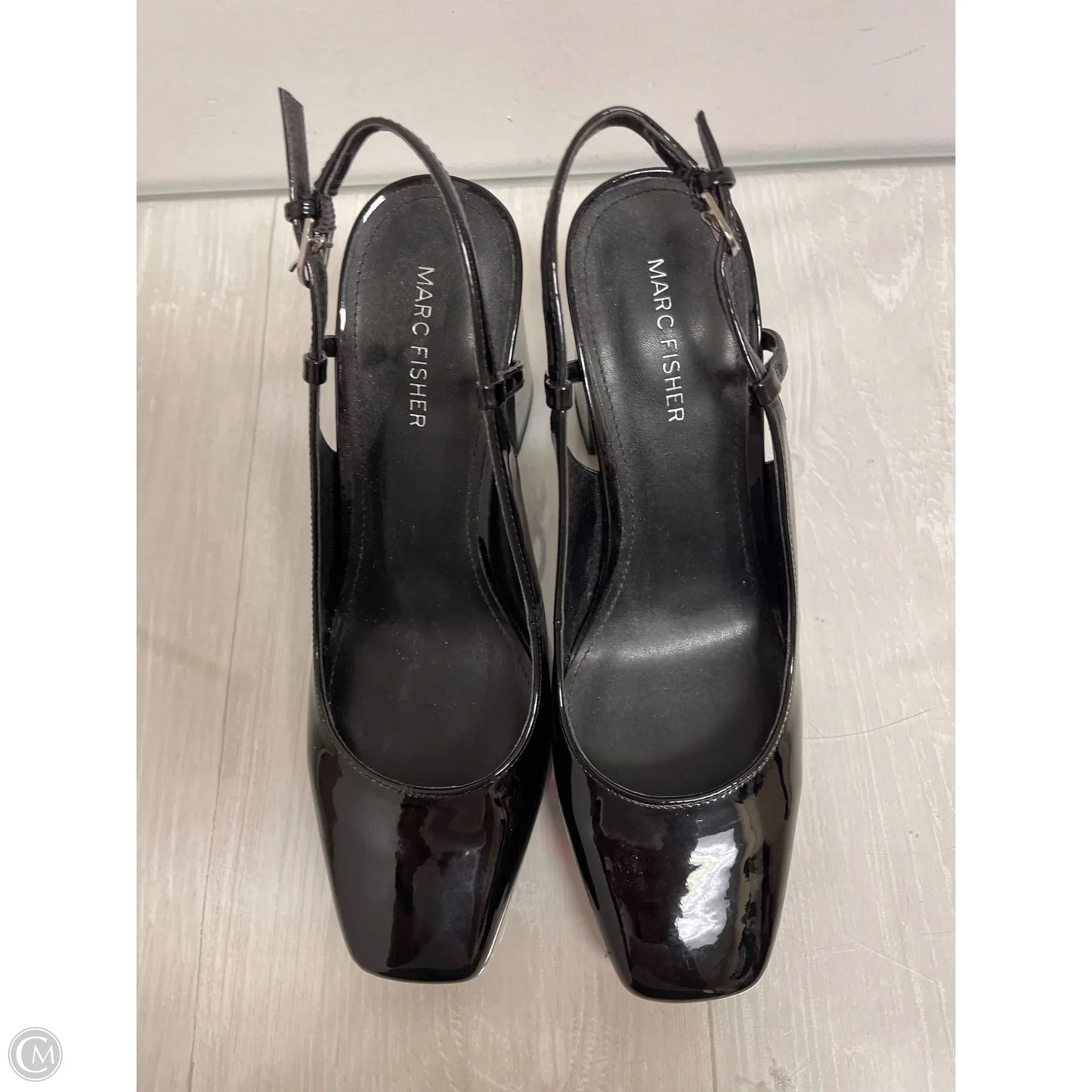 Sandals Heels Block By Marc Fisher In Black, Size: 9