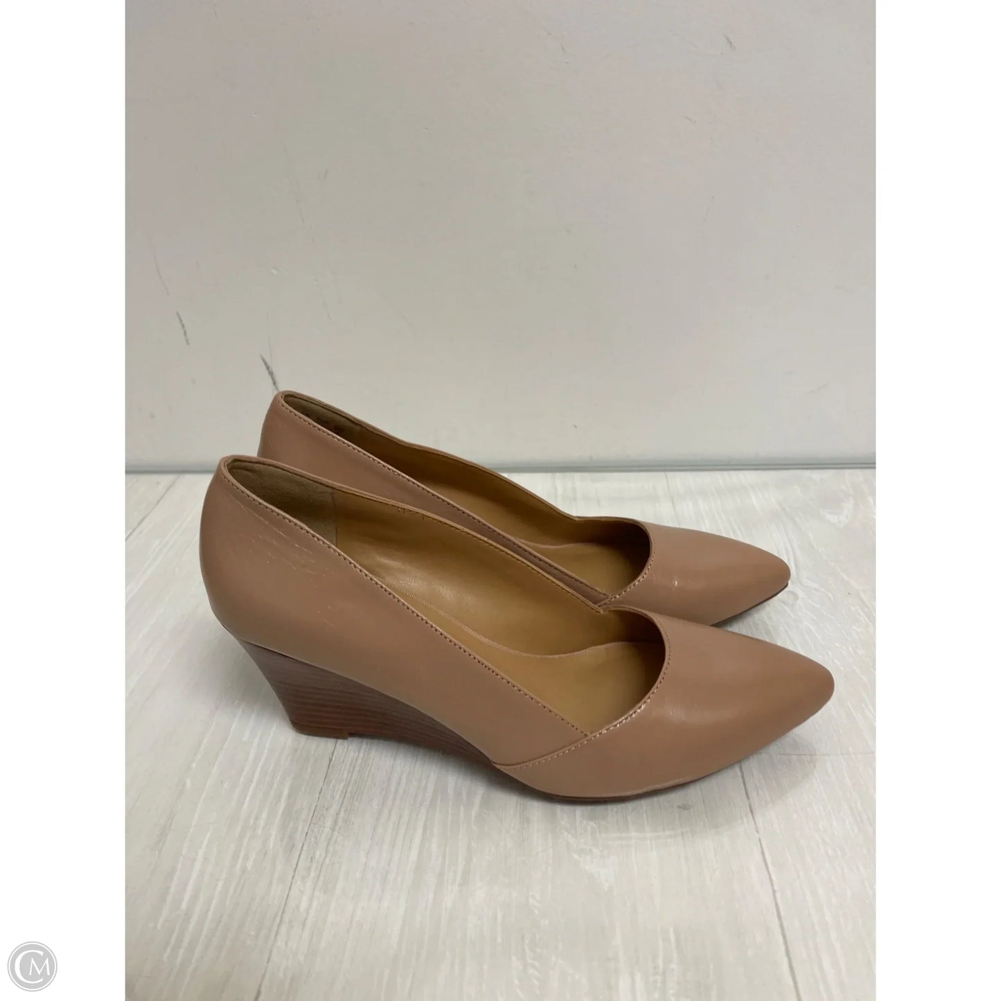 Shoes Heels Wedge By Franco Sarto In Cream, Size: 8.5