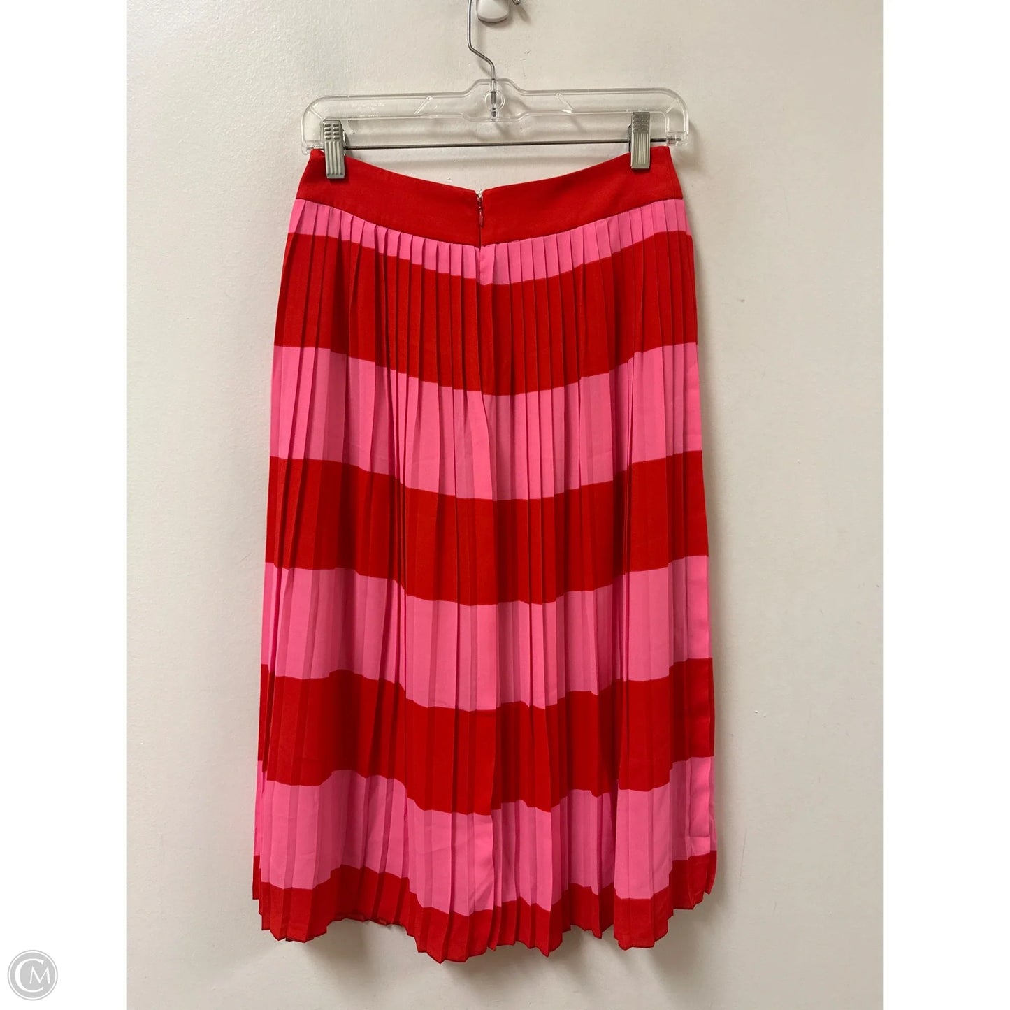Skirt Midi By J. Crew In Pink & Red, Size: 2