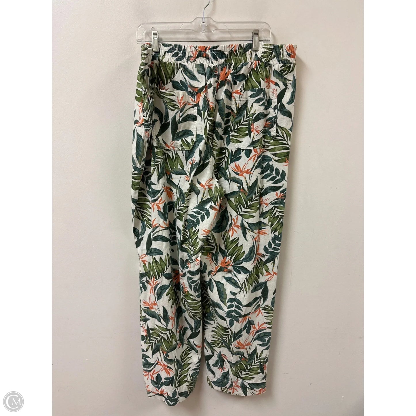 Pants Linen By Briggs In Tropical Print, Size: 18