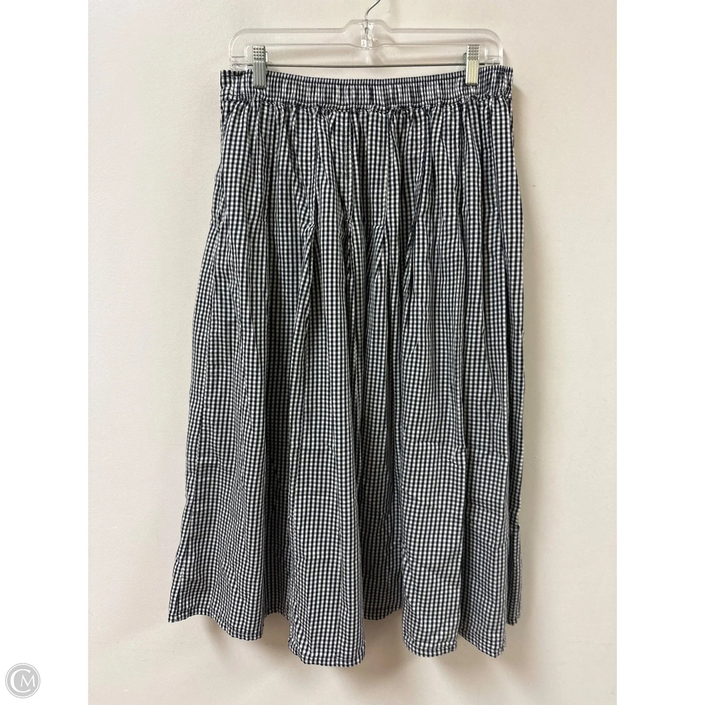 Skirt Midi By Free Assembly In Blue & White, Size: 4