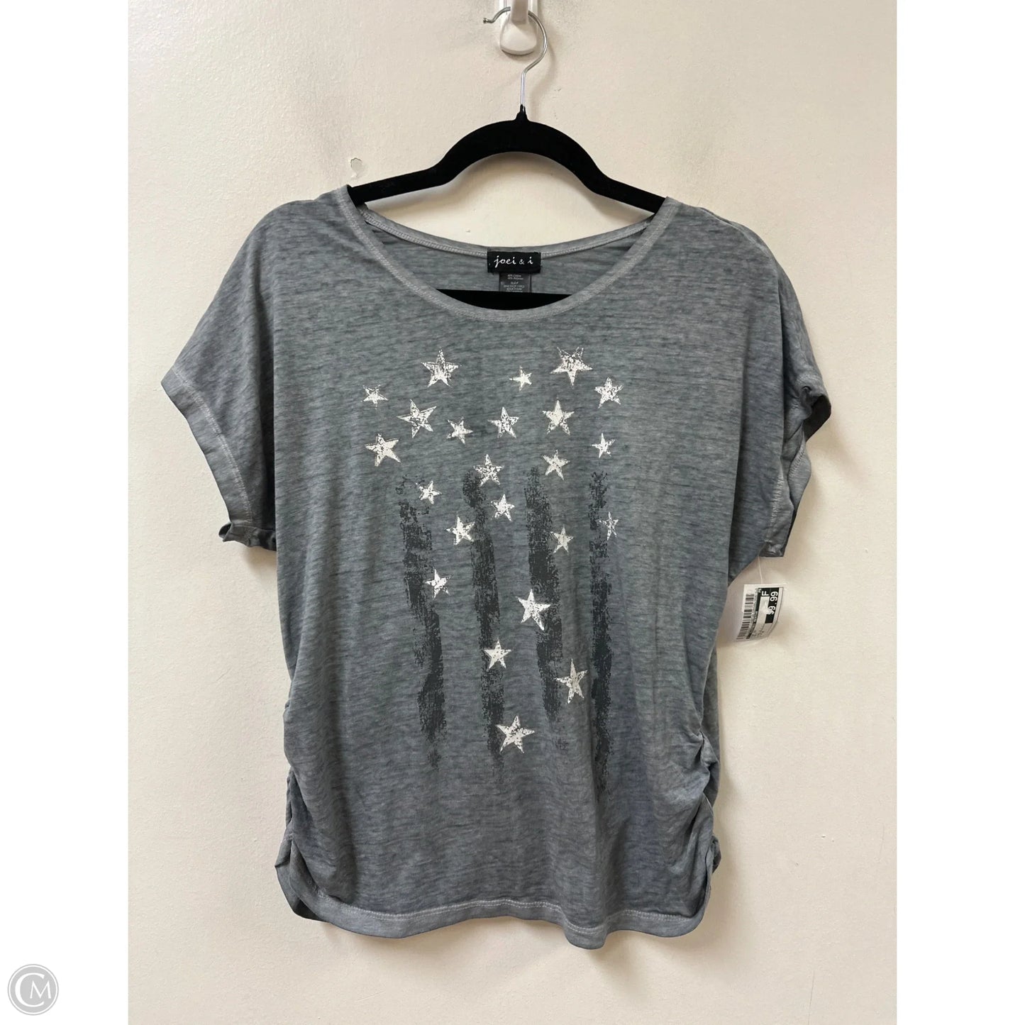 Top Short Sleeve By Clothes Mentor In Grey, Size: M