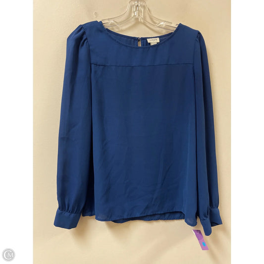 Top Long Sleeve By J. Crew In Blue, Size: S