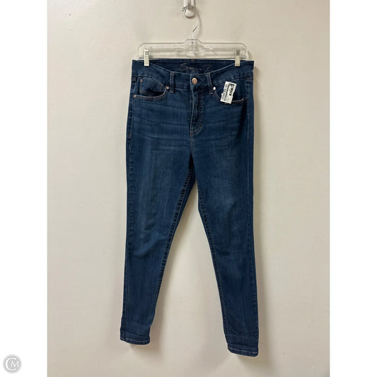 Jeans Cropped By Seven 7 In Blue Denim, Size: 12