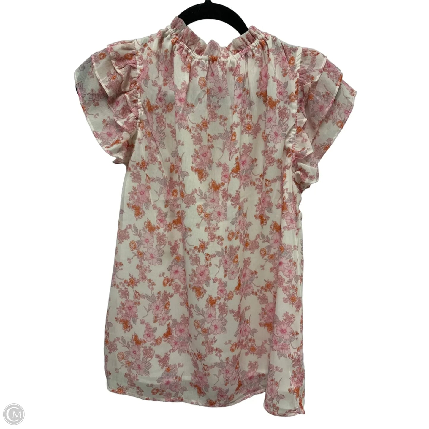 Top Short Sleeve By Clothes Mentor In Floral Print, Size: S