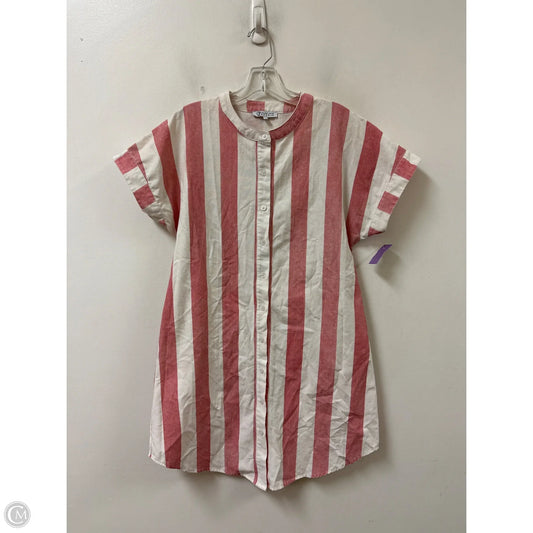 Dress Casual Short By Clothes Mentor In Red & White, Size: S